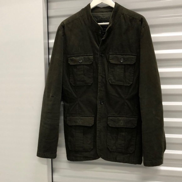Doppelgänger Men's Olive Green Corduroy Jacket - Picture 1 of 10